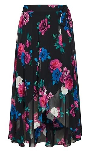 City Chic Michaela Print Wrap Skirt Women's Plus Size L 20 ⭐RRP $99⭐ As New