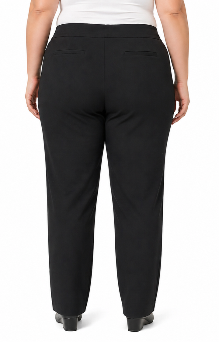Autograph Black Pants Size 28 Full Length Stud Trim Stretch Plus NWT RRP $100