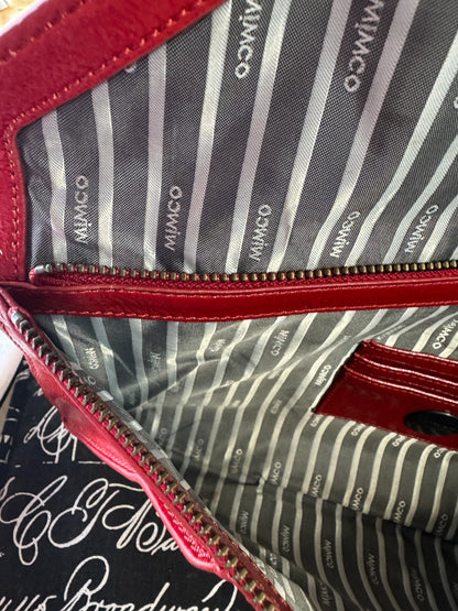 MIMCO 🌟Vintage🌟 Molter Envelope Turnlock Clutch in Patent Leather in Scarlet