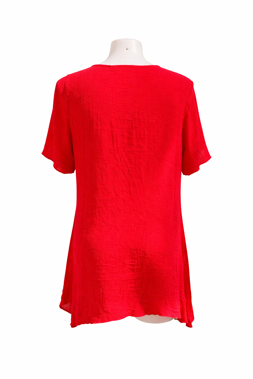 Taking Shape Plus Size 22 Vivid Red Top Relaxed Fit Short Sleeve As New