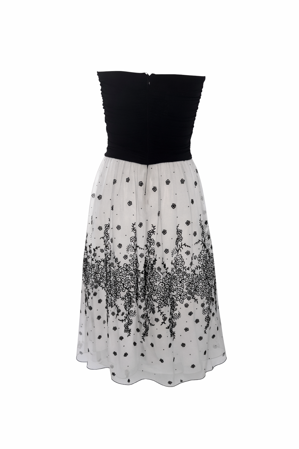 Speechless Black & White Strapless Party Dress Beaded  Tulle Lined 🖤 Size 14-16
