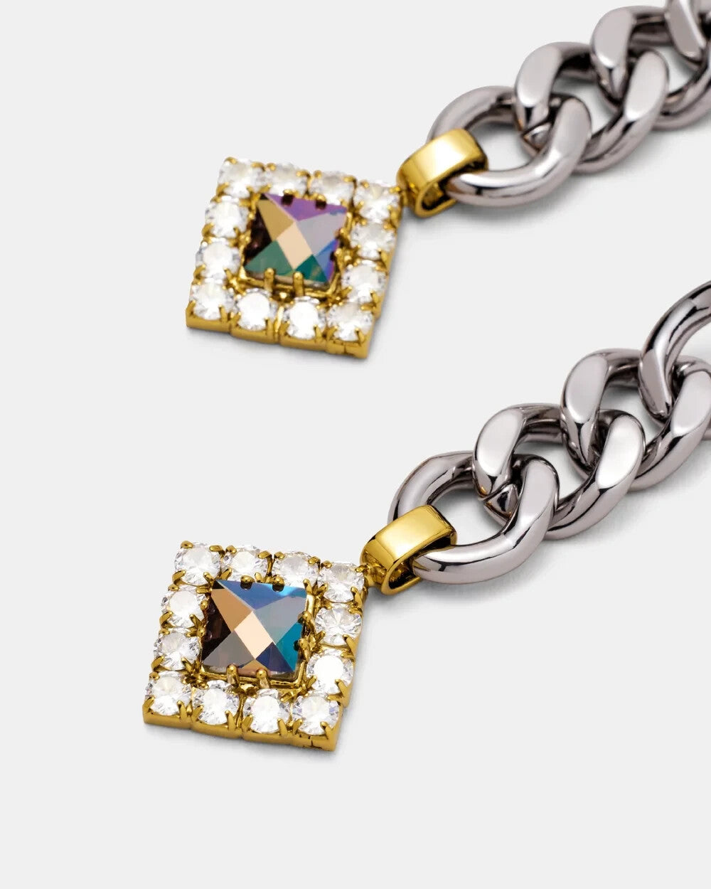 MIMCO Space Dust Drop Earrings Gold/Silver  RRP $129  Genuine, New + Dust Bag