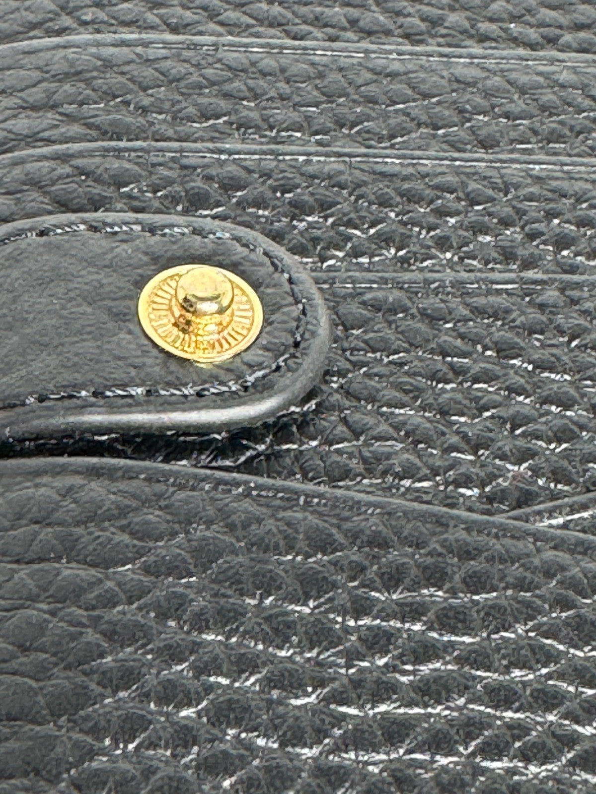 Mimco Black Leather Drift Large Zip Wallet As New rrp $199 Genuine Leather