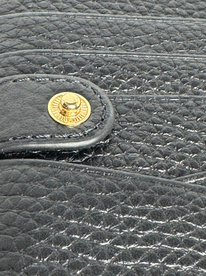 Mimco Black Leather Drift Large Zip Wallet As New rrp $199 Genuine Leather