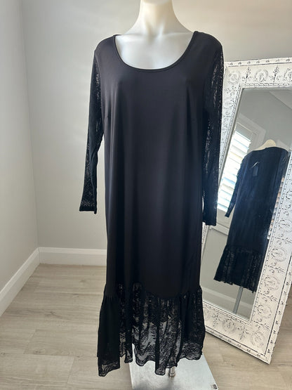 Taking Shape Black Rumble Dress Size Plus XS (14-16) New with Tag RRP $80