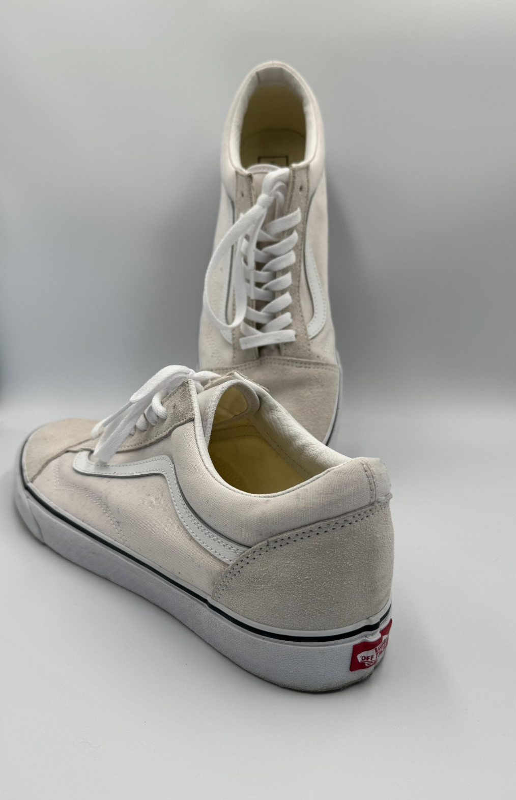 Vans Old Skool Low Top Grey Lace Up Shoes Worn Once as New  RRP $130 - US14 RARE