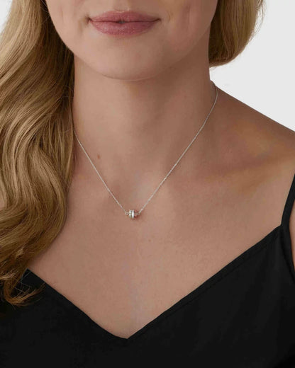 Michael Kors MK Sterling Silver Rondelle Design Necklace Genuine New RRP$265