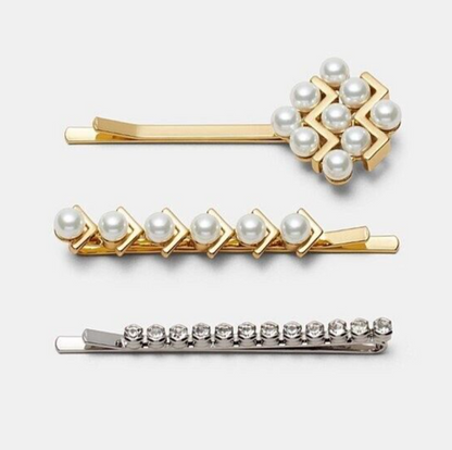 Mimco One Way Or Another Hair Pin Set, Set Of 3 Pins Clip New RRP $70
