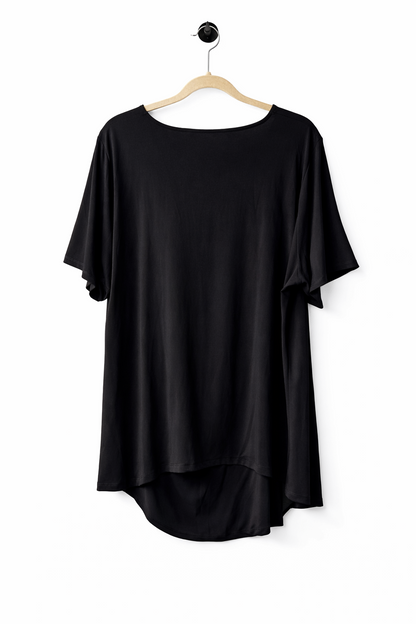 🖤 Taking Shape Top Plus Size XL (22-24) Black Drape Rinestone Detail NWT 🖤