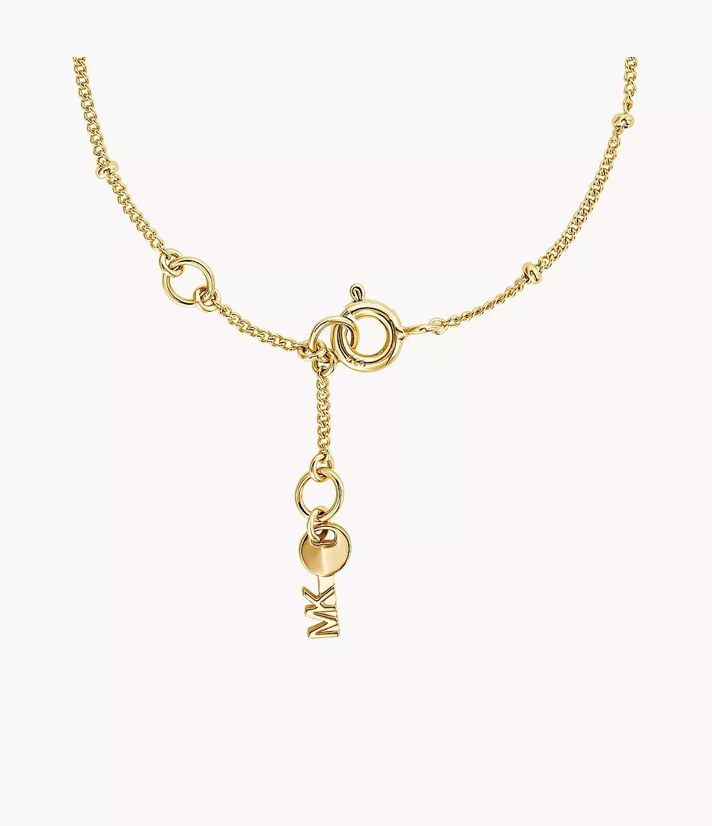 Michael Kors MK Heart Love Gold Plated Silver Bracelet New RRP $245 Genuine